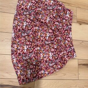 Kids Floral Mini Skort in Berry Pink